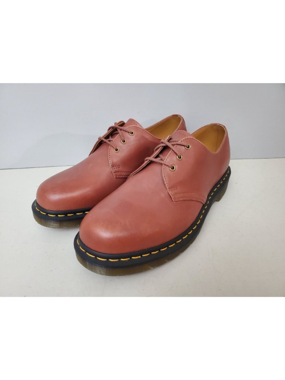 Doc Martens 1461 Carrara Leather Oxford Shoes Saddle Tan 30683 Size 43 - Picture 2 of 6